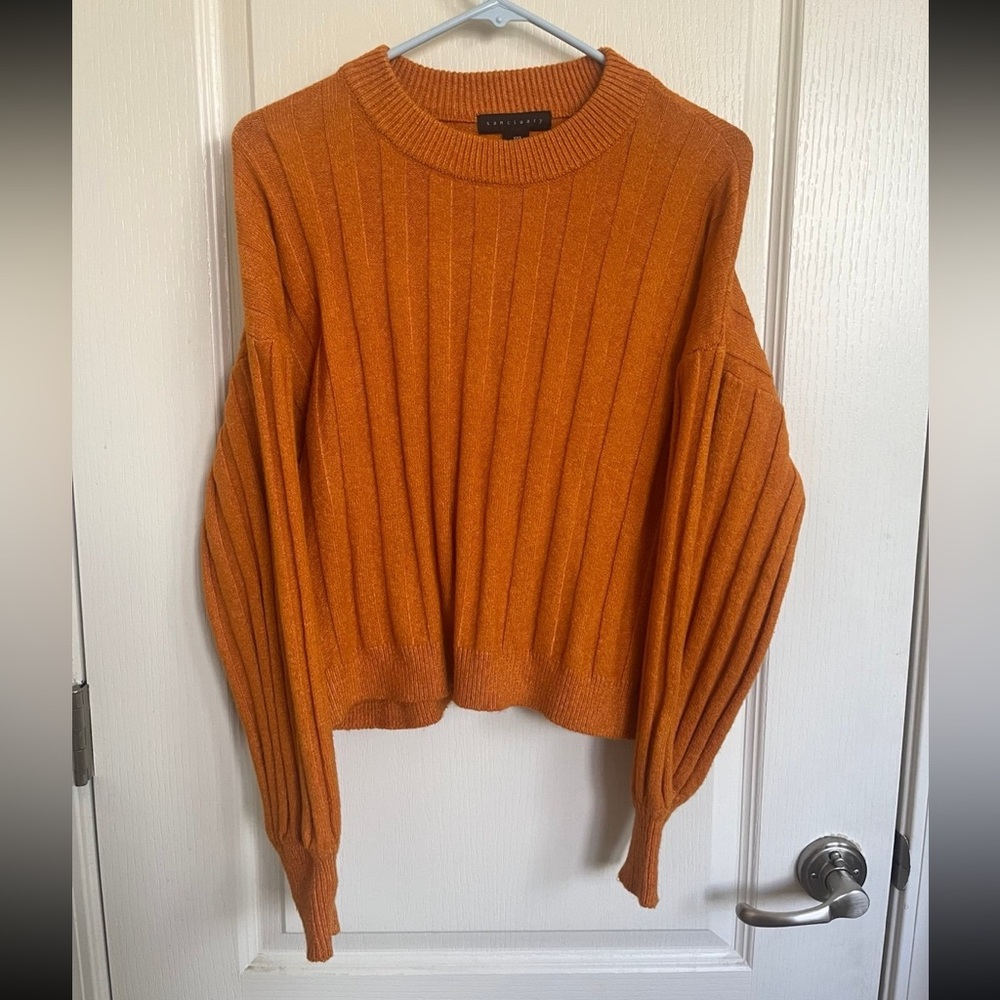 Sanctuary Orange Winter Sweater